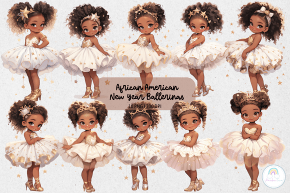 African American New Year Ballerinas: Integrating High-Resolution Digital Art into Creative Workflows