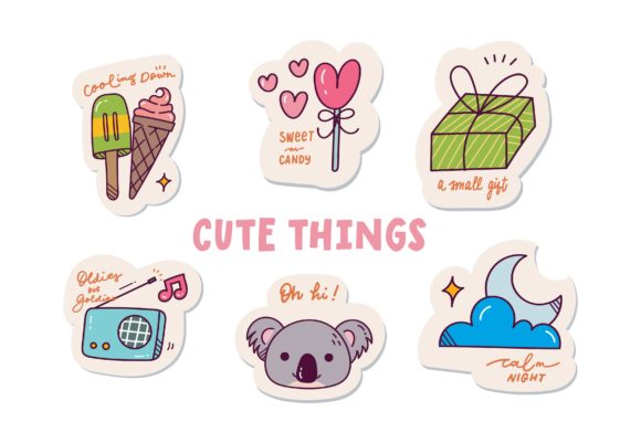 Cute Things Digital Sticker Set: A Creative Essential