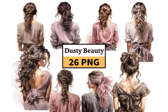 Evaluating the Dusty Pink Fashion Girl Clipart Bundle for Digital Creators