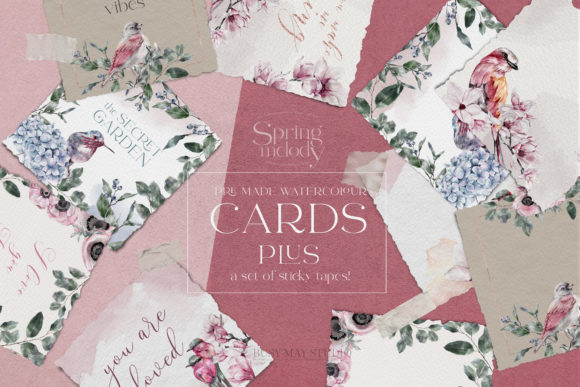 Evaluating the Spring Melody Watercolor Flower Birds Pre-made Cards