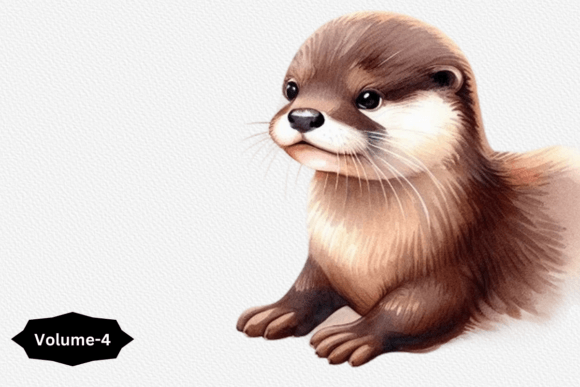 Evaluating Watercolor Cute Otter PNG Clipart for Creative and Commercial Projects