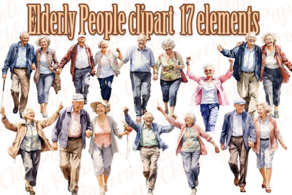 Strategic Visual Communication: Leveraging Elderly People Clipart and Elderly Couples in Creative Projects