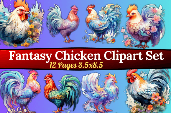 Unleash Creativity with Fantasy Chicken Clipart