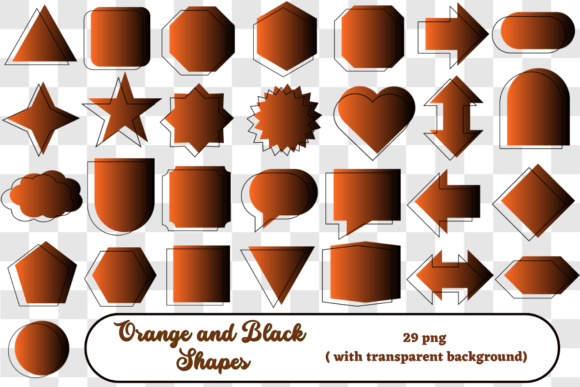 Unlocking Creative Potential with Orange and Black Shapes PNGs: A Guide to Versatile Digital Design Assets