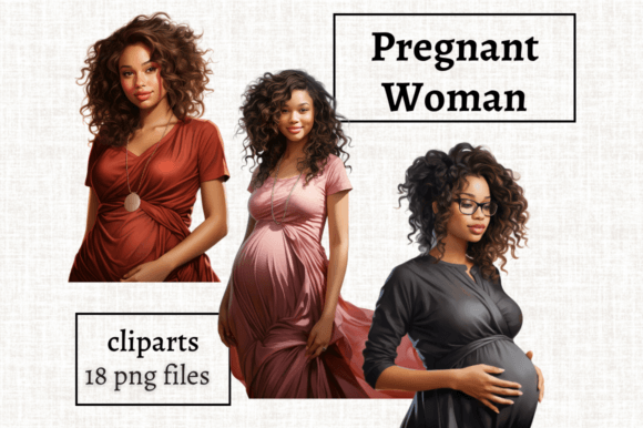 Visualizing Joy: The Artistic and Cultural Significance of Black Pregnant Women Clipart