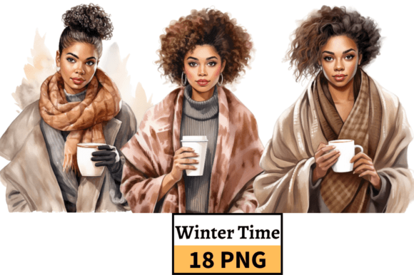 Winter Chic African American Girl PNG: A Guide to Seasonal Digital Art